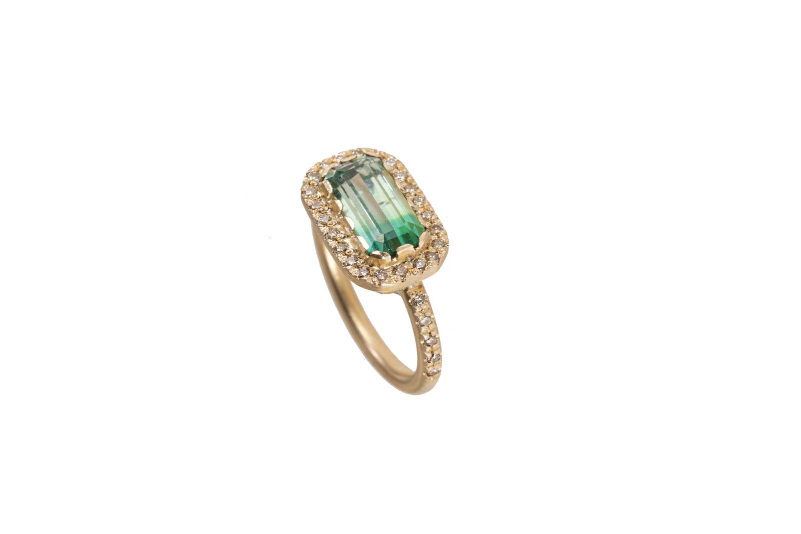 Bicolor Tourmaline Classico Ring 