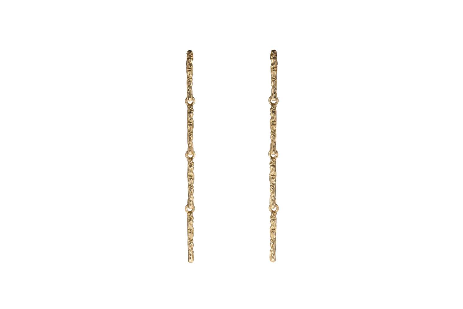 Bars Grazia Earrings 9 kt Yellow Gold 